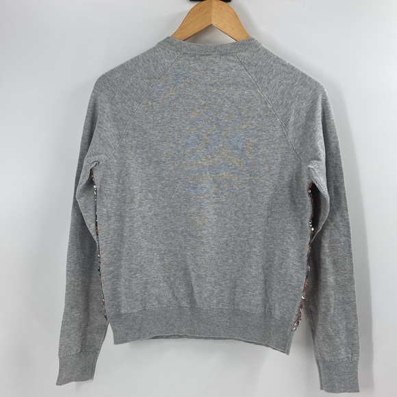 Bar 111 Heather grey and rose pink sequin sweatshirt - Picture 11 of 12